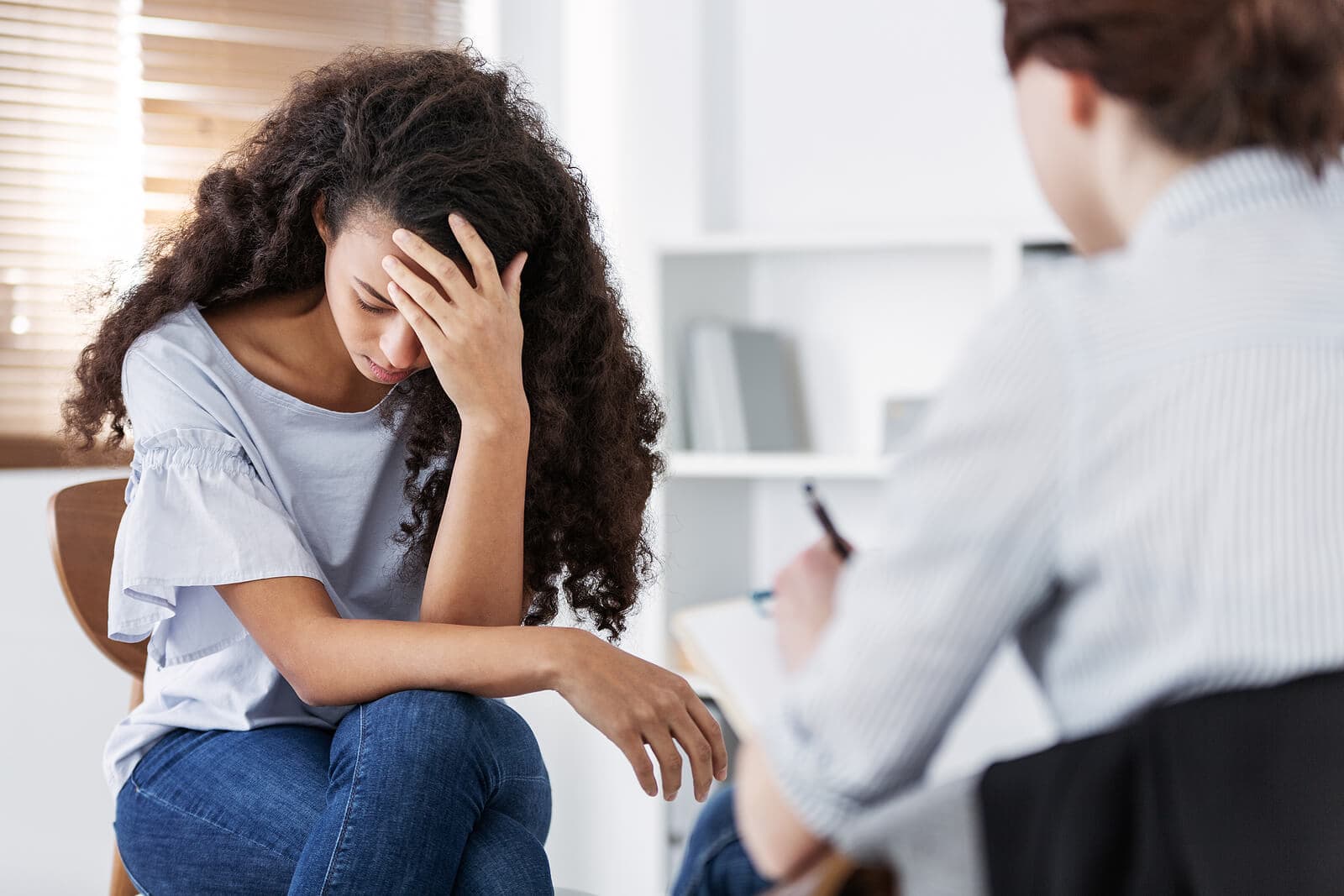 woman suffering from ptsd